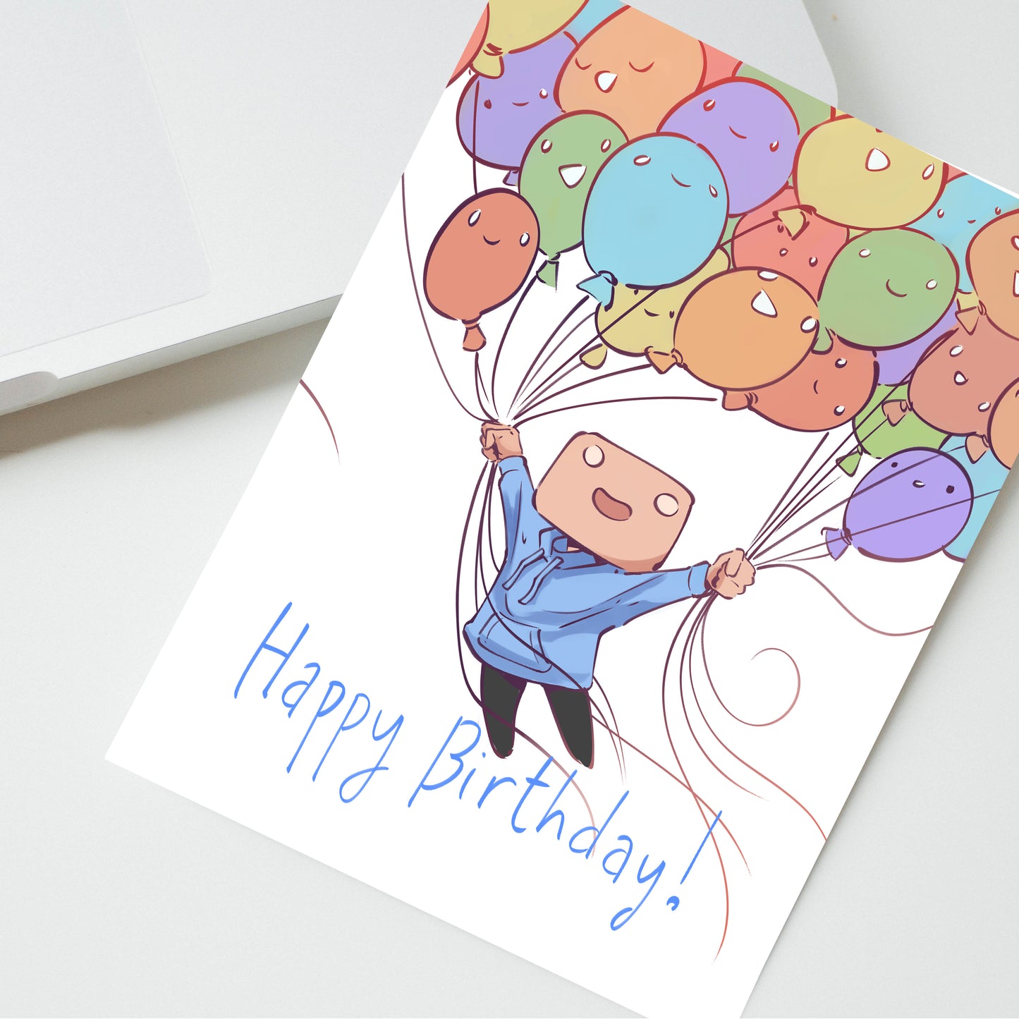 Happy Birthday Balloons Card