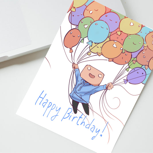 Happy Birthday Balloons Card