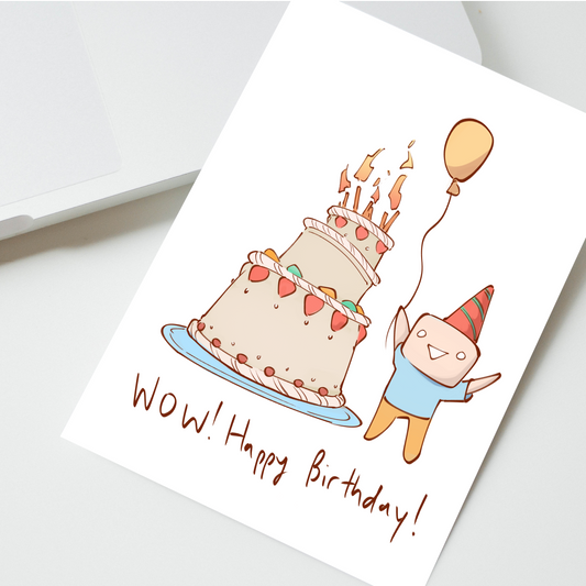 WOW! Happy Birthday Card