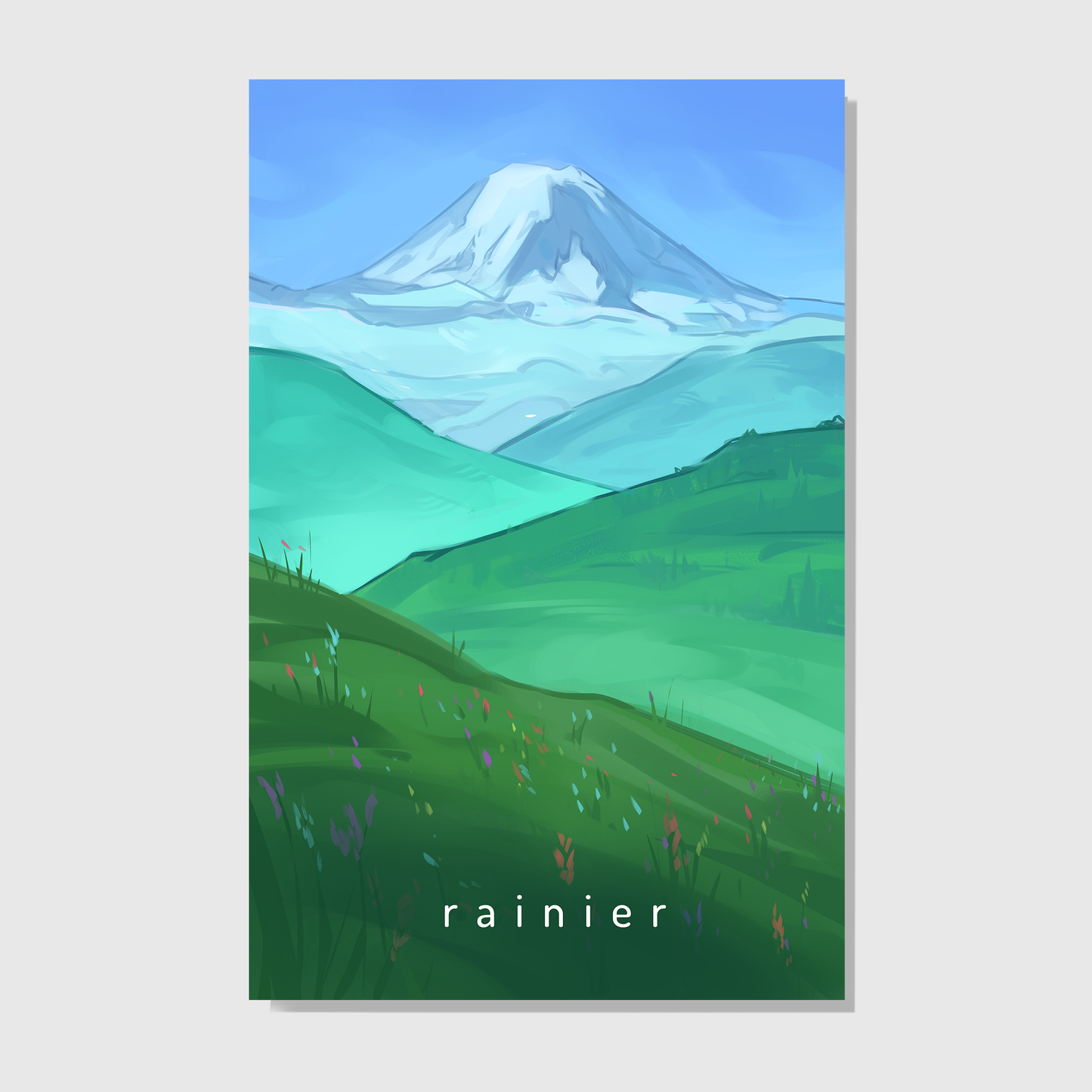 Mount Rainier Art Print